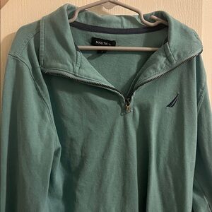 Nautica Boy’s Teal Zip-Up Pull Over